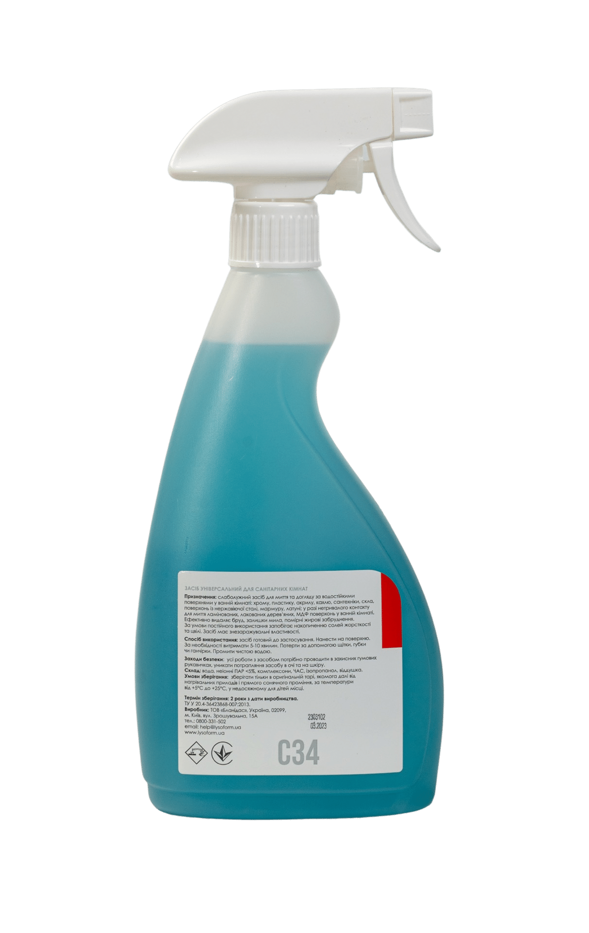 С34 Бланидас – средство универсальное для санитарных комнат, 500мл