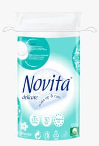 NOVITA Delicate Диски ватні косметичні, 50шт.