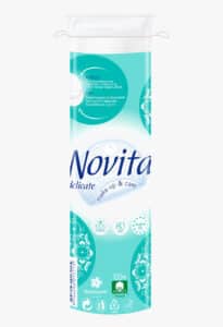 NOVITA Delicate Диски ватні косметичні, 80шт.