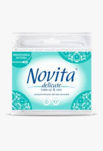 NOVITA Delicate Палички ватні в поліетиленовому пакеті, 100шт.