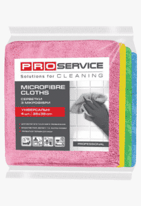 PRO Серветки з мікрофібри Professional, 38х38 см, 4шт