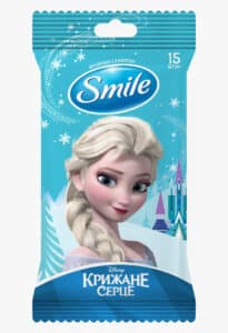 SMILE Серветка волога “Frozen” MIX WHITE, 15шт.