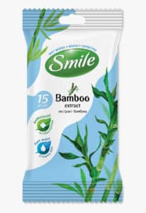 SMILE Серветка волога з екстрактом бамбука, 15шт.