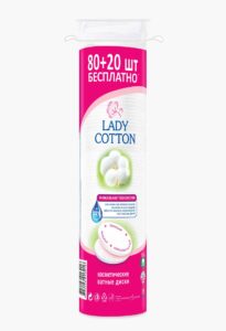 Lady Cotton Диски ватні косметичнi, 80+20шт.