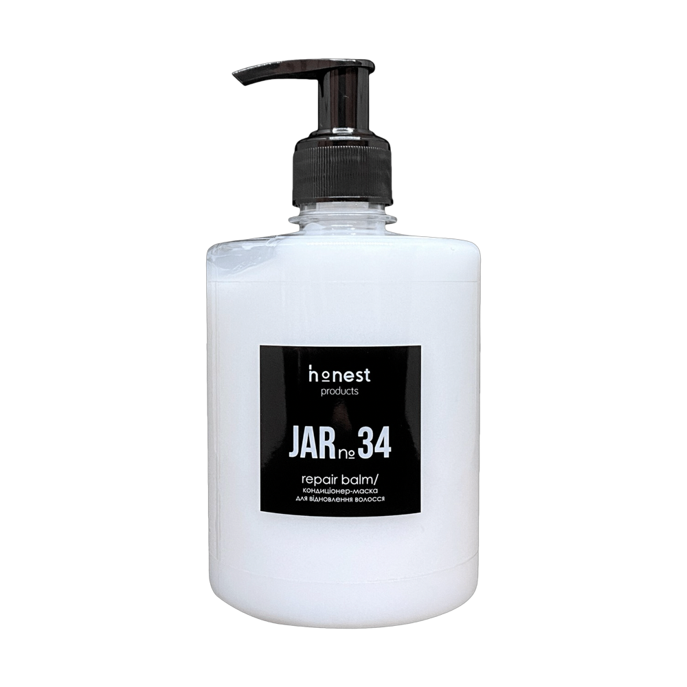 Кондиционер-маска для восстановления поврежденных волос JAR №34 от honest products, 500мл