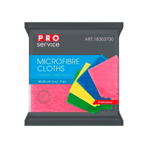 PRO Серветки з мікрофібри 30х30 см, 4шт., мікс кольорів
