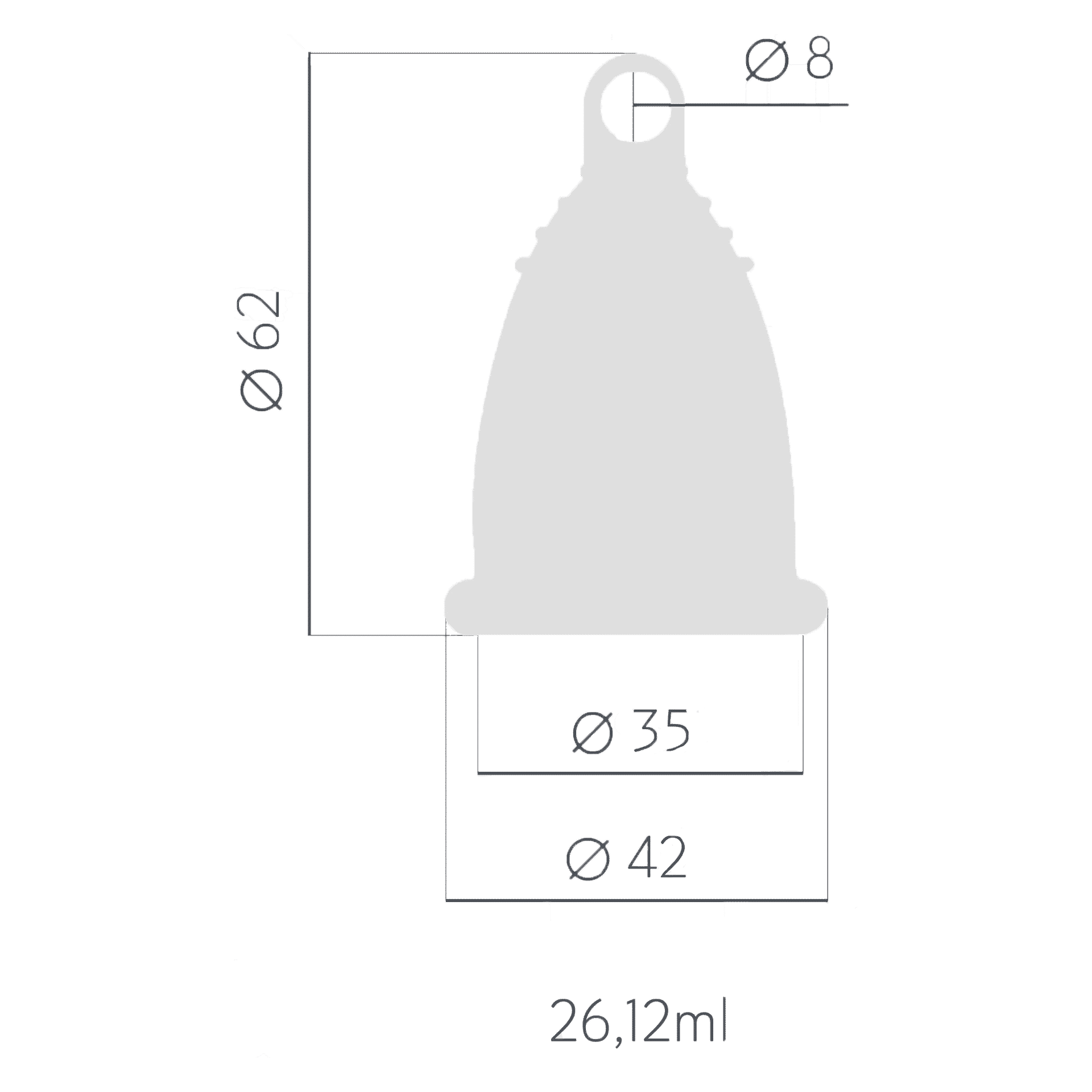 Менструальная чаша t.o.c. Размер M