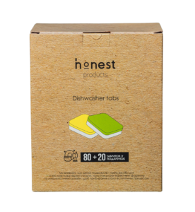 Таблетки для посудомоечных машин от honest products for home, 100шт.
