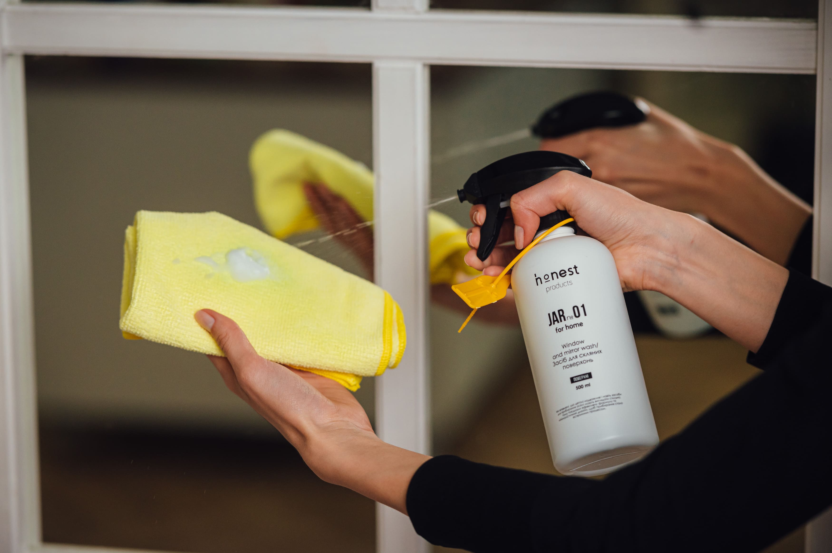 Засіб пінний для скляних поверхонь JAR №01 від honest products for home, 500мл