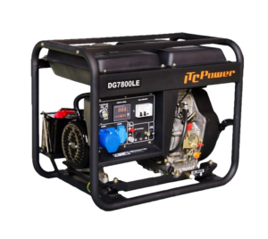 Генератор дизельный ITC Power 6500W AVR einphasig DG7800LE, черный