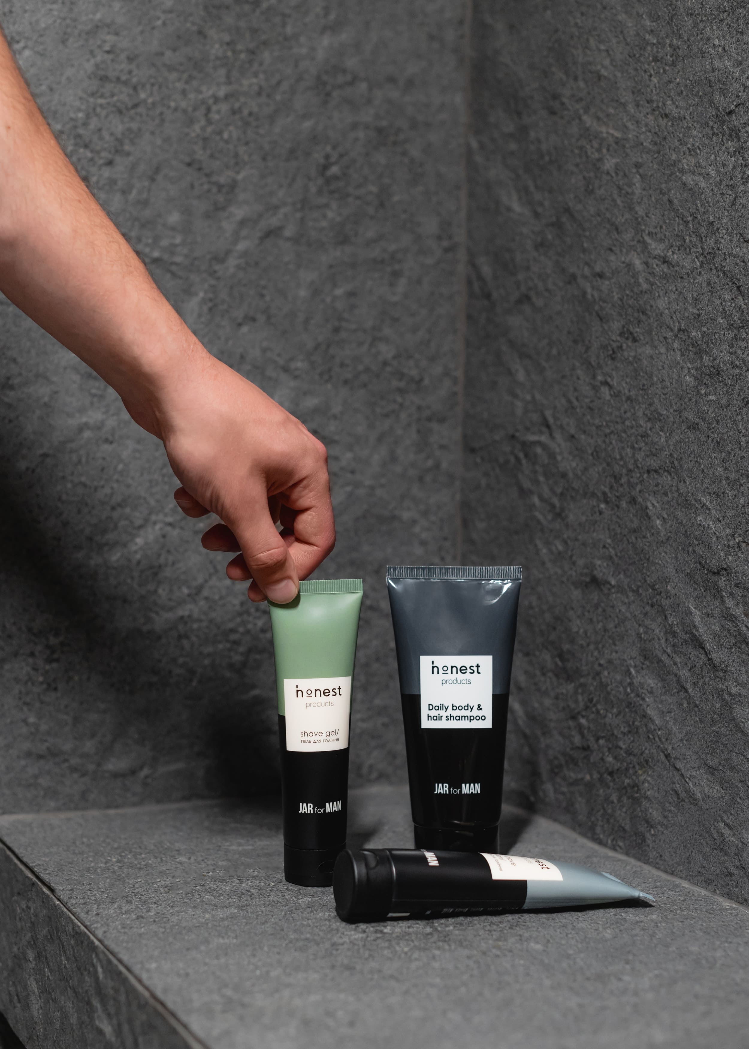 Гель для гоління та оформлення лінії бороди Jar for Men от honest products, 100мл