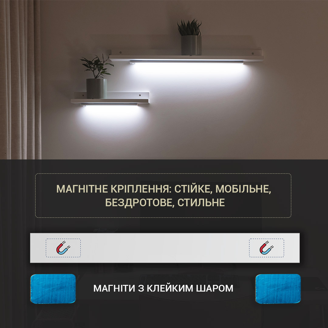 Светодиодная лампа LED с аккумулятором, 22см