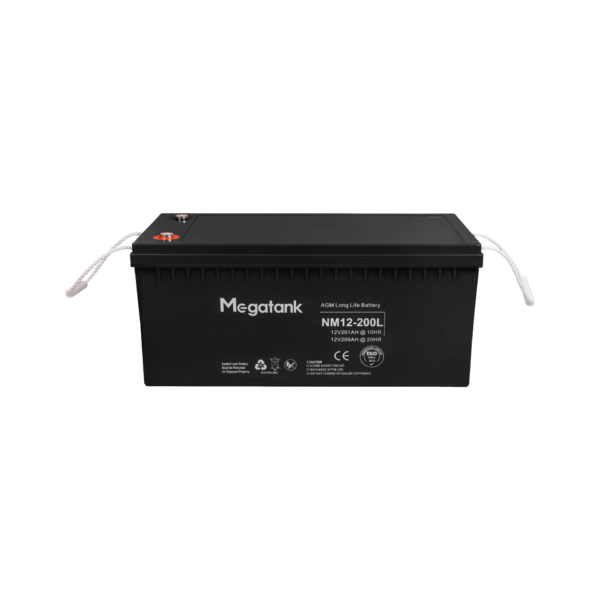 Гелевый аккумулятор 12В 200А*ч (2400 Вт*ч) для UPS / ИБП, батарея Gel Megatank 12V 200Ah