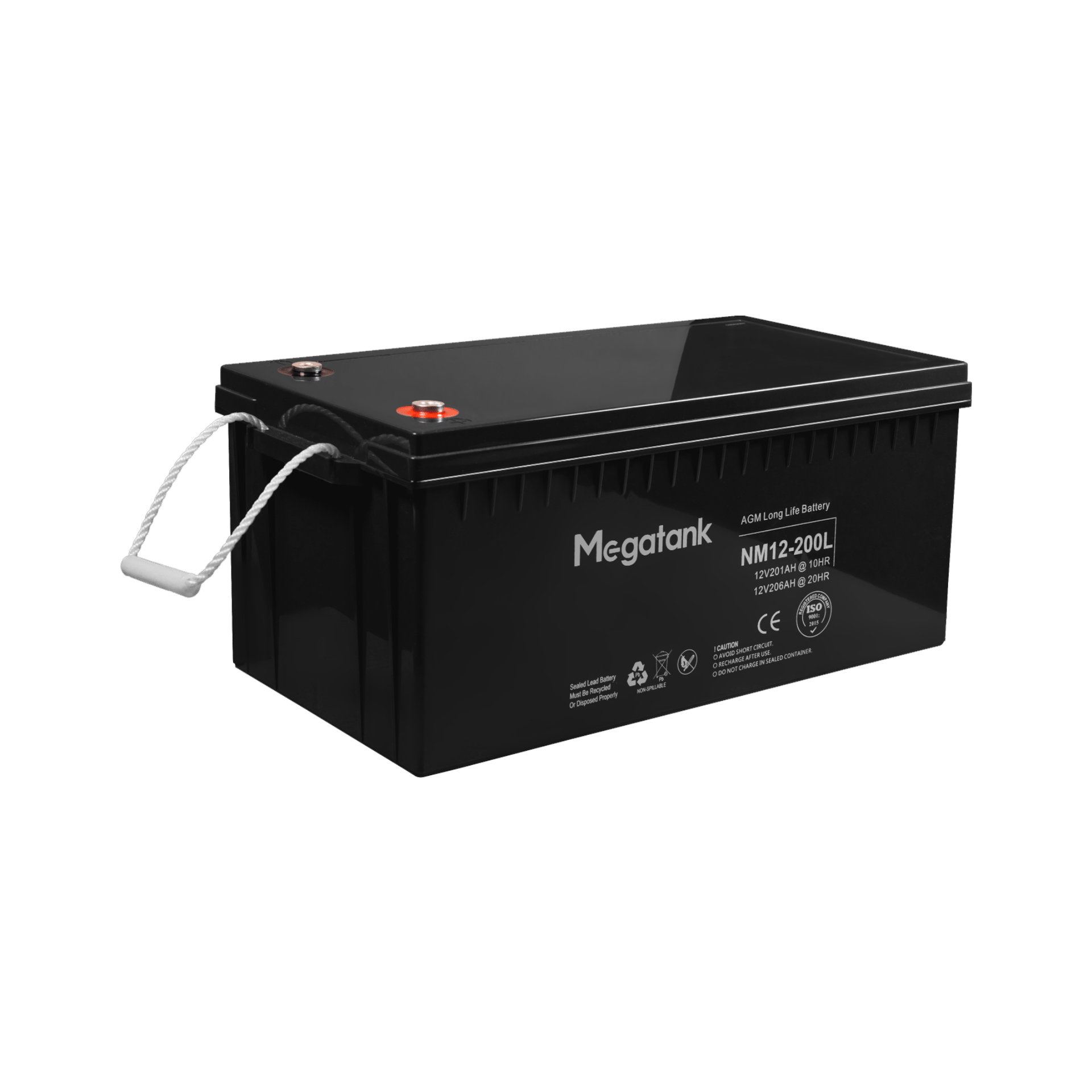 Гелевий акумулятор 12В 200А*год (2400 Вт*год) для UPS / ДБЖ, батарея Gel Megatank 12V 200Ah