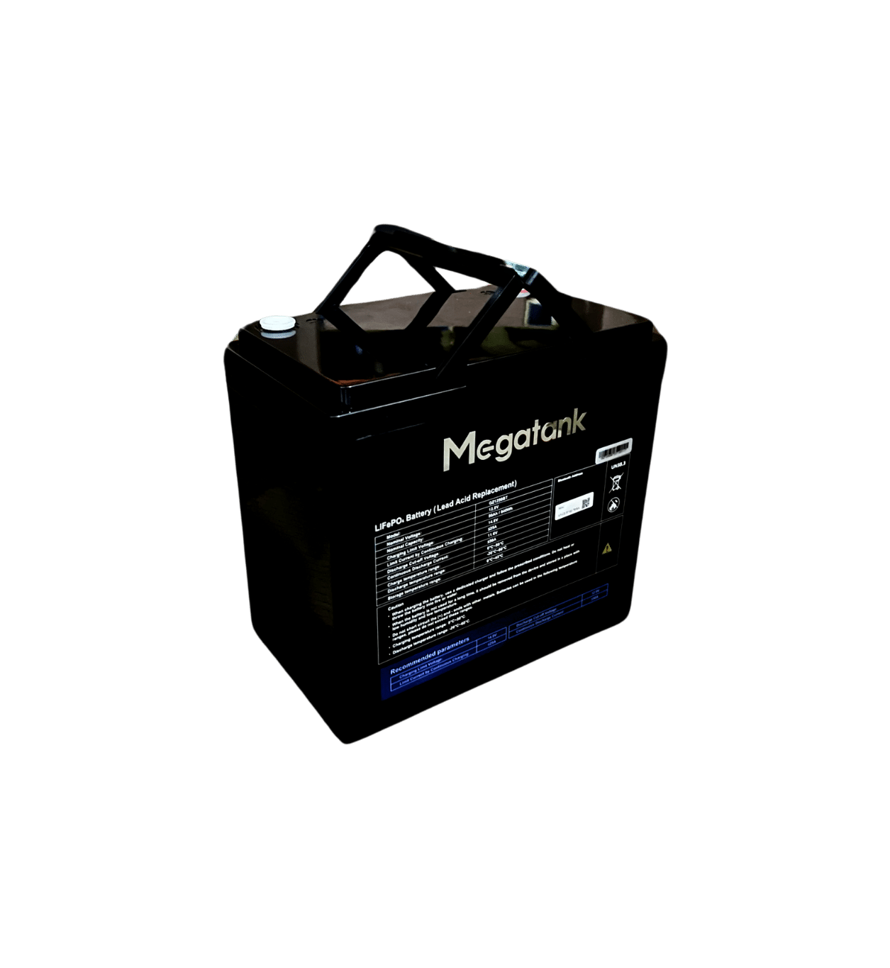 LiFePo4 акумулятор 12В 50А*год (600 Вт*год) для UPS / ДБЖ, батарея LiFePo4 Megatank 12V 50Ah