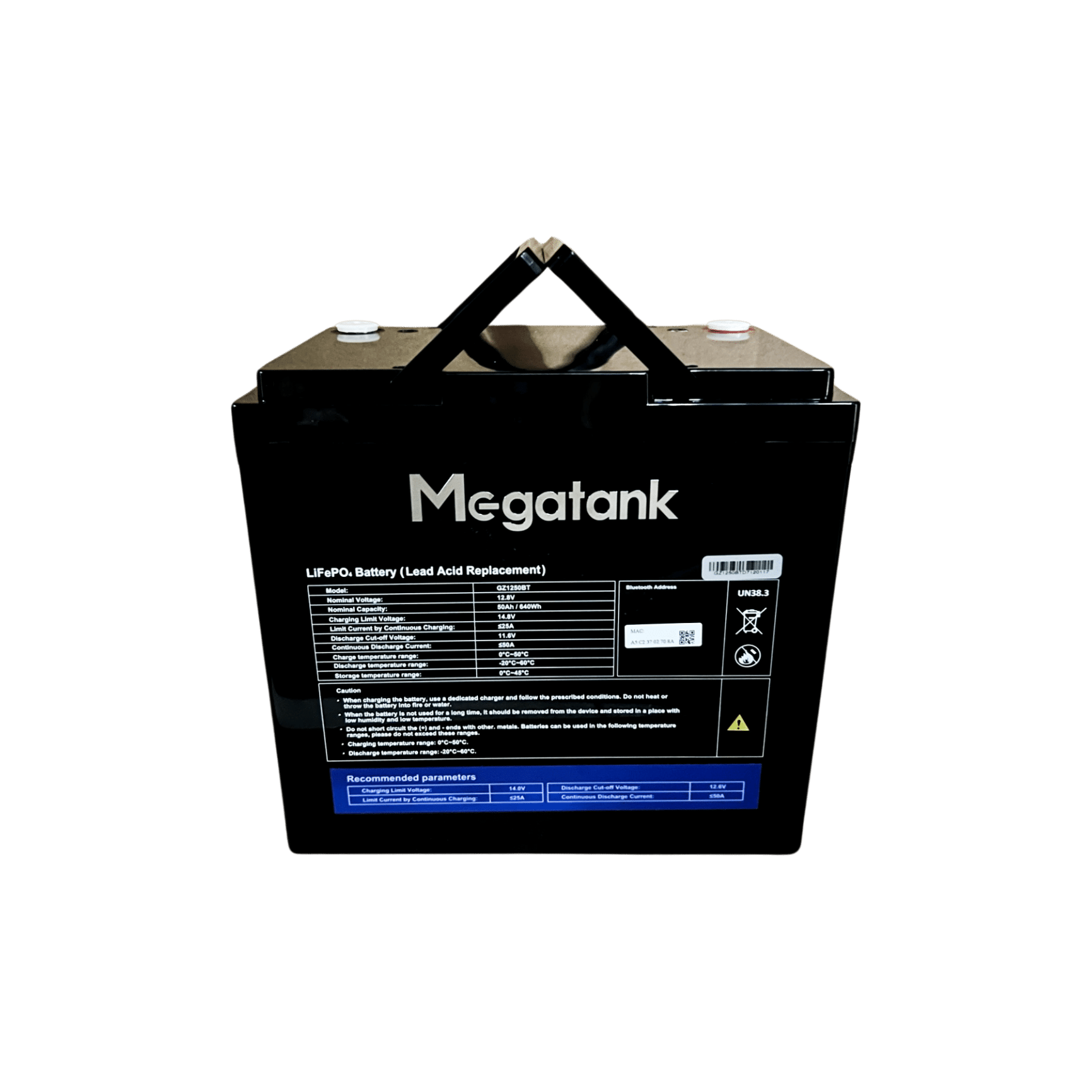 LiFePo4 акумулятор 12В 50А*год (600 Вт*год) для UPS / ДБЖ, батарея LiFePo4 Megatank 12V 50Ah