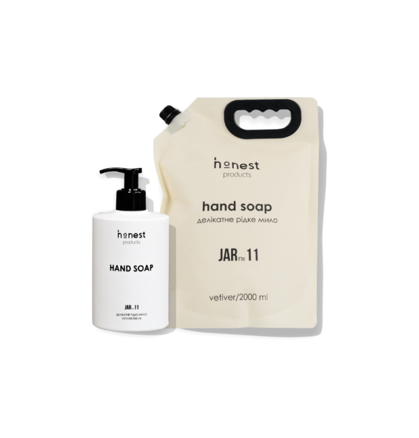 Набір для миття рук hand soap refill vetiver set