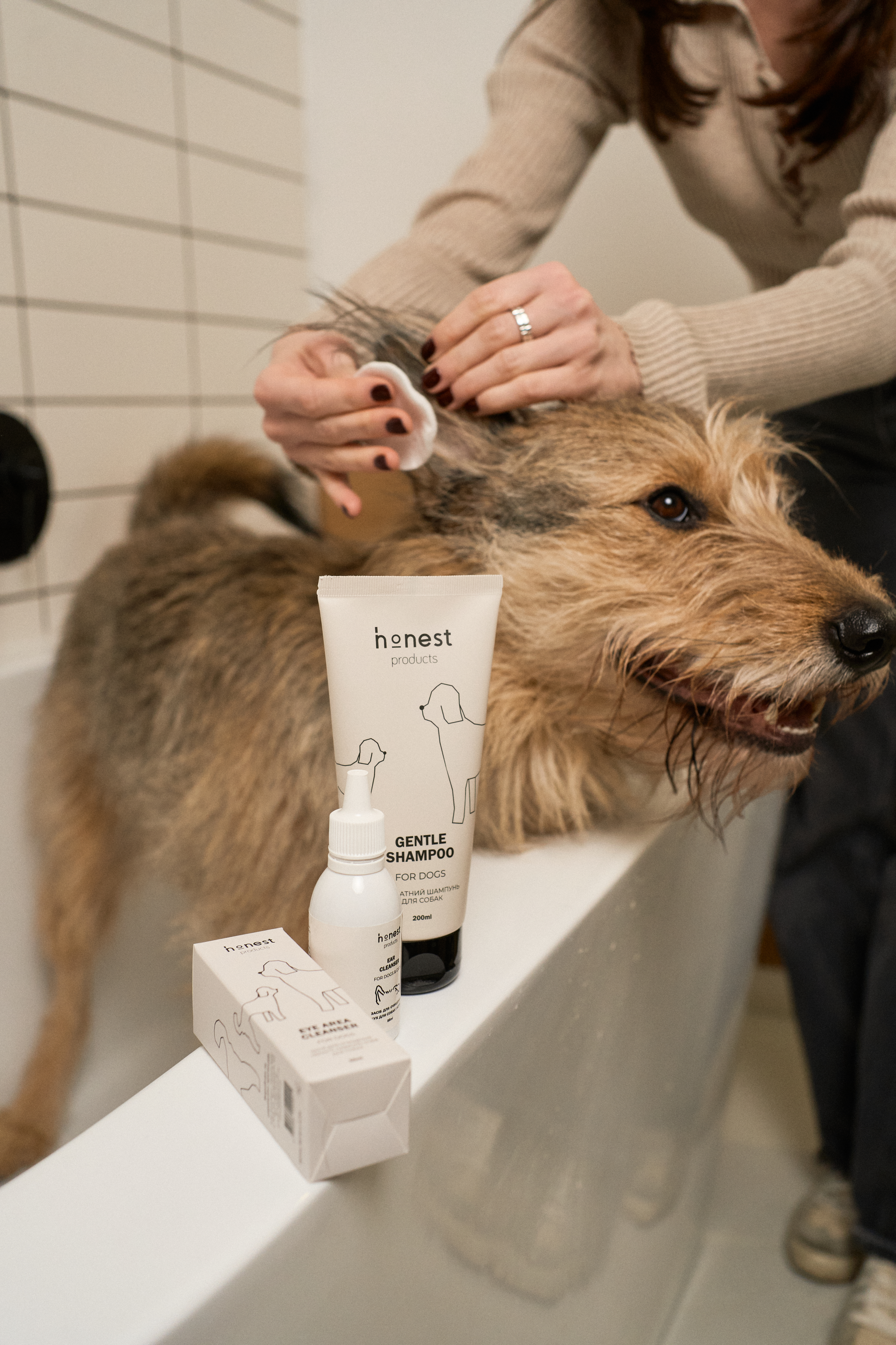 Набір доглядових засобів для собак