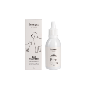 Засіб для очищення вух для собак і котів від honest products, 55мл