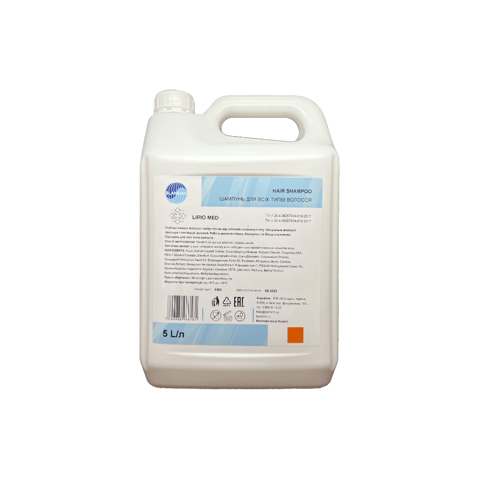 Шампунь для всіх типів волосся Lirio Med, 5л