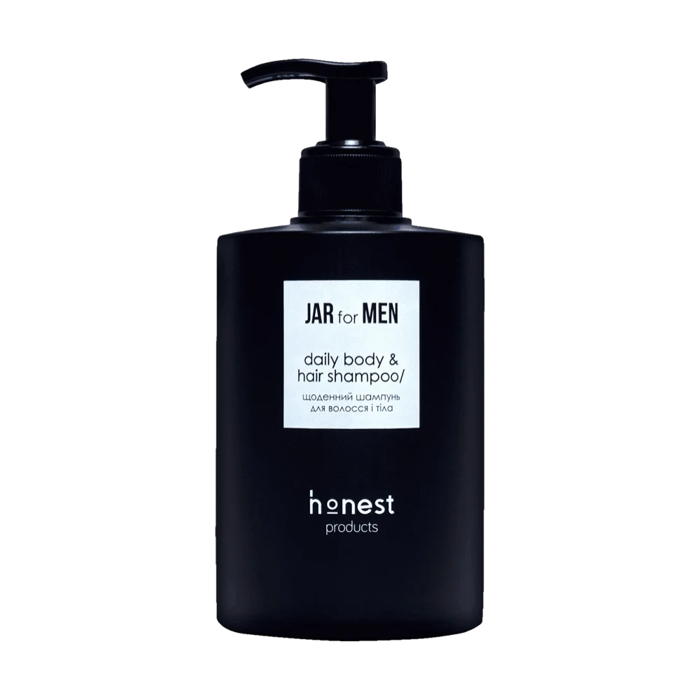Ежедневный шампунь для волос и тела Jar for Men от honest products, 500мл