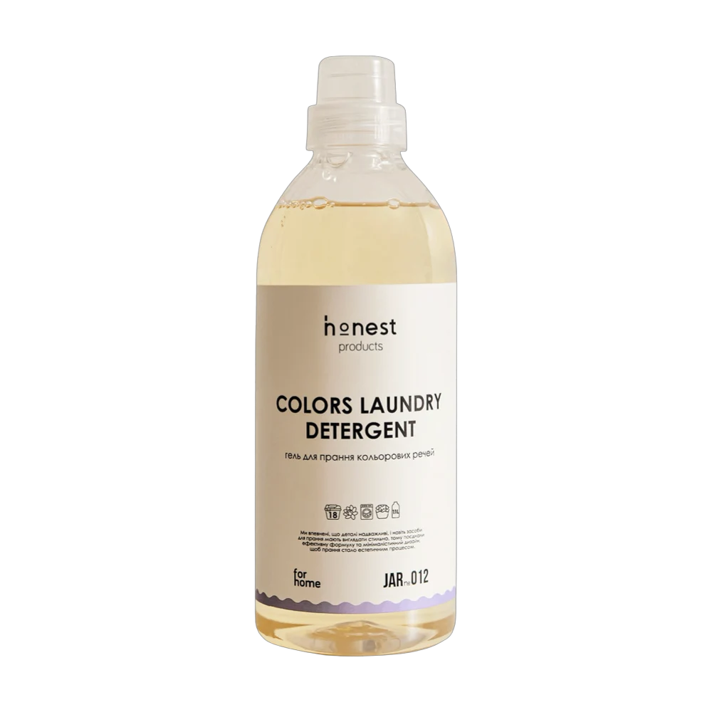 Гель для стирки цветных вещей JAR №012 от honest products for home, 1л
