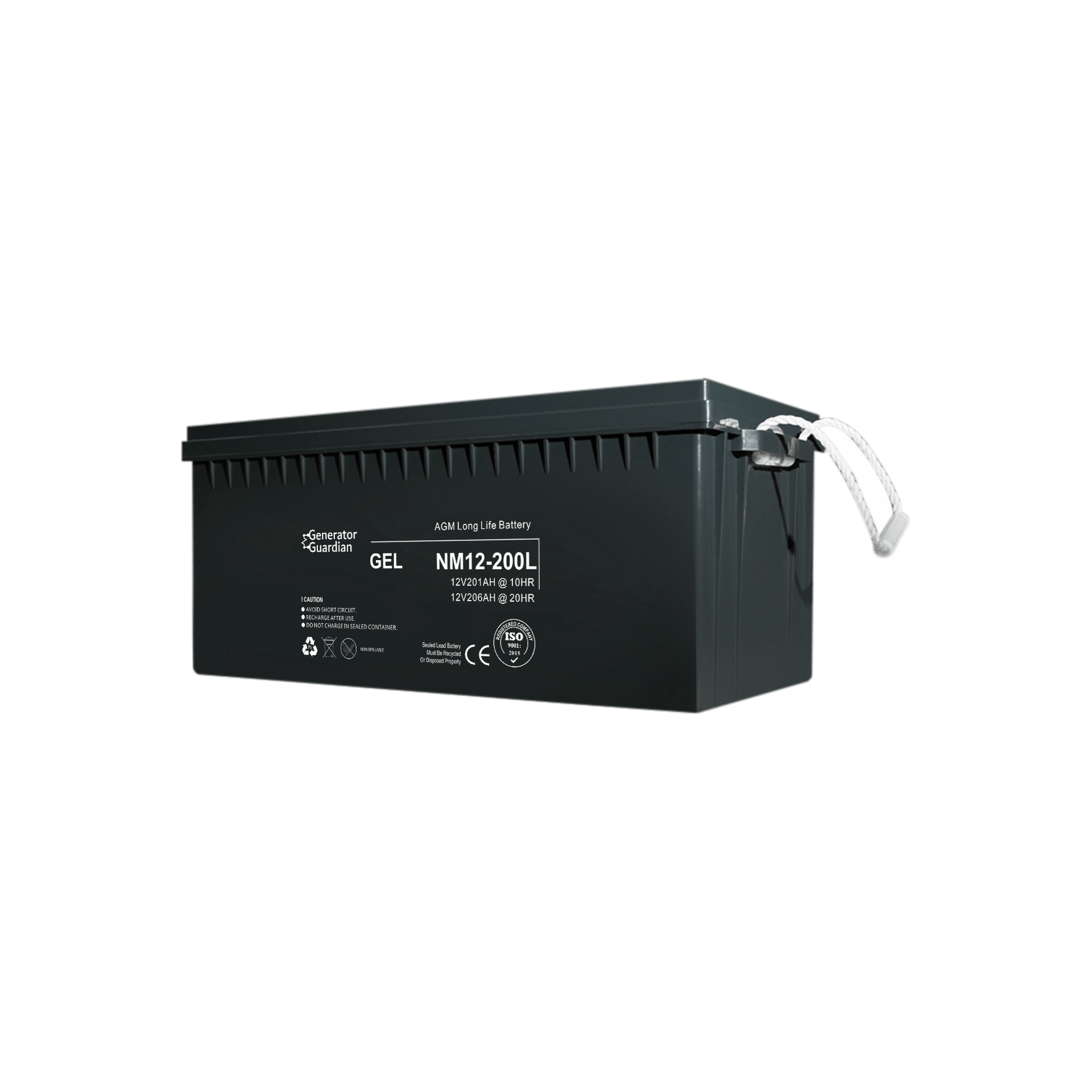 Гелевий акумулятор 12В 200А*год (2400 Вт*год) для UPS / ДБЖ, батарея Generator Guardian  Gel 12V 200Ah