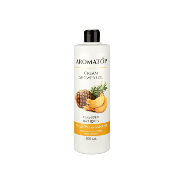 Aromatop Крем-гель для душа Ананас-банан, 500мл