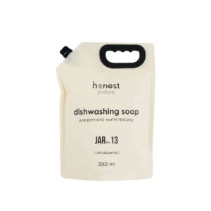 Делікатний засіб для ручного миття посуду JAR №13 citrus & santal від honest products, 2л