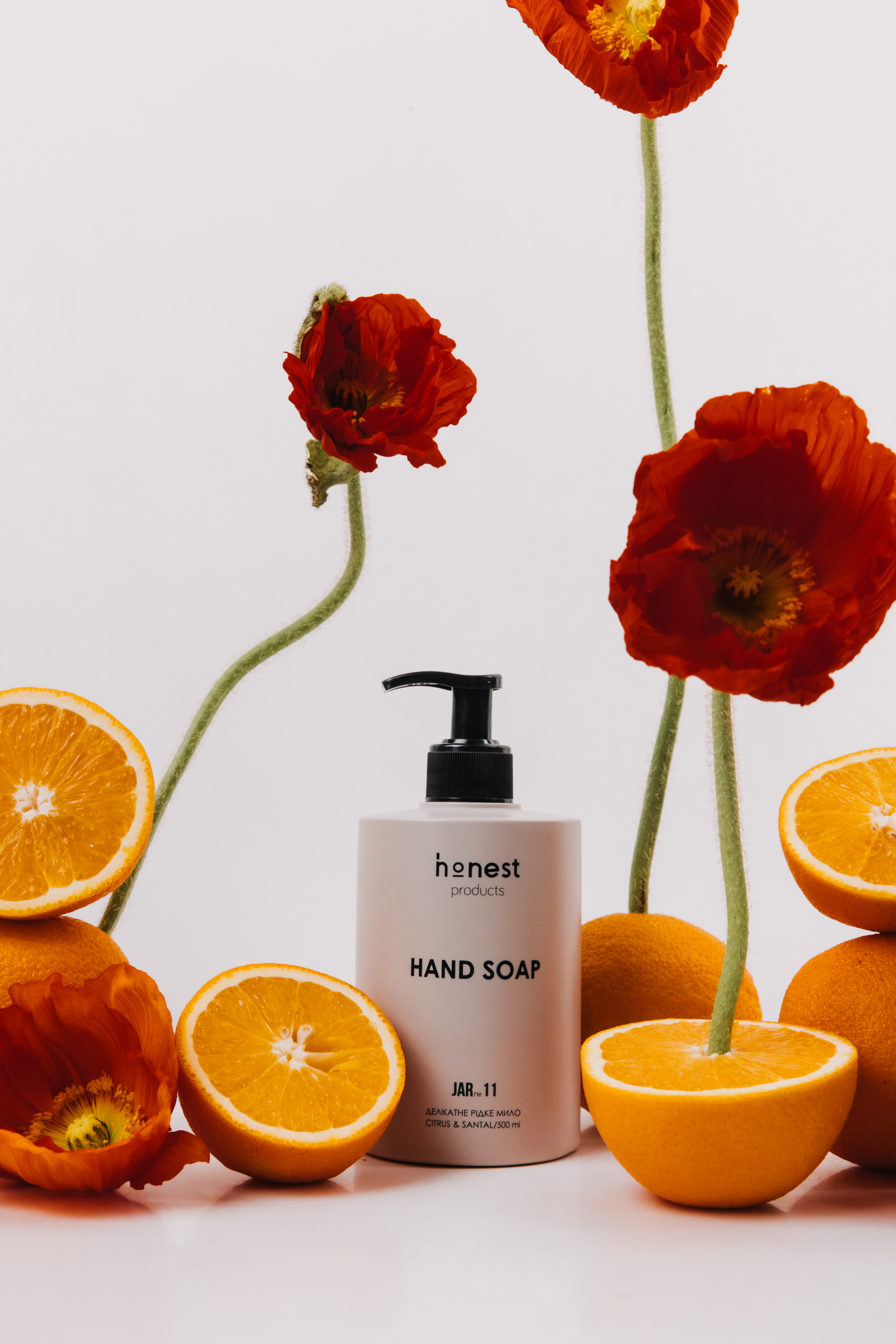 Делікатне рідке мило JAR №11 citrus & santal від honest products, 500мл