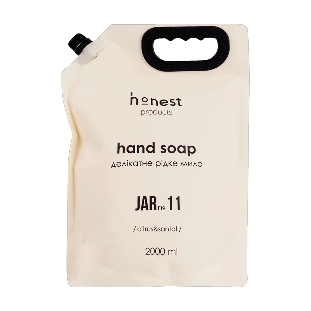 Деликатное жидкое мыло JAR №11 citrus & santal от honest products, 2л