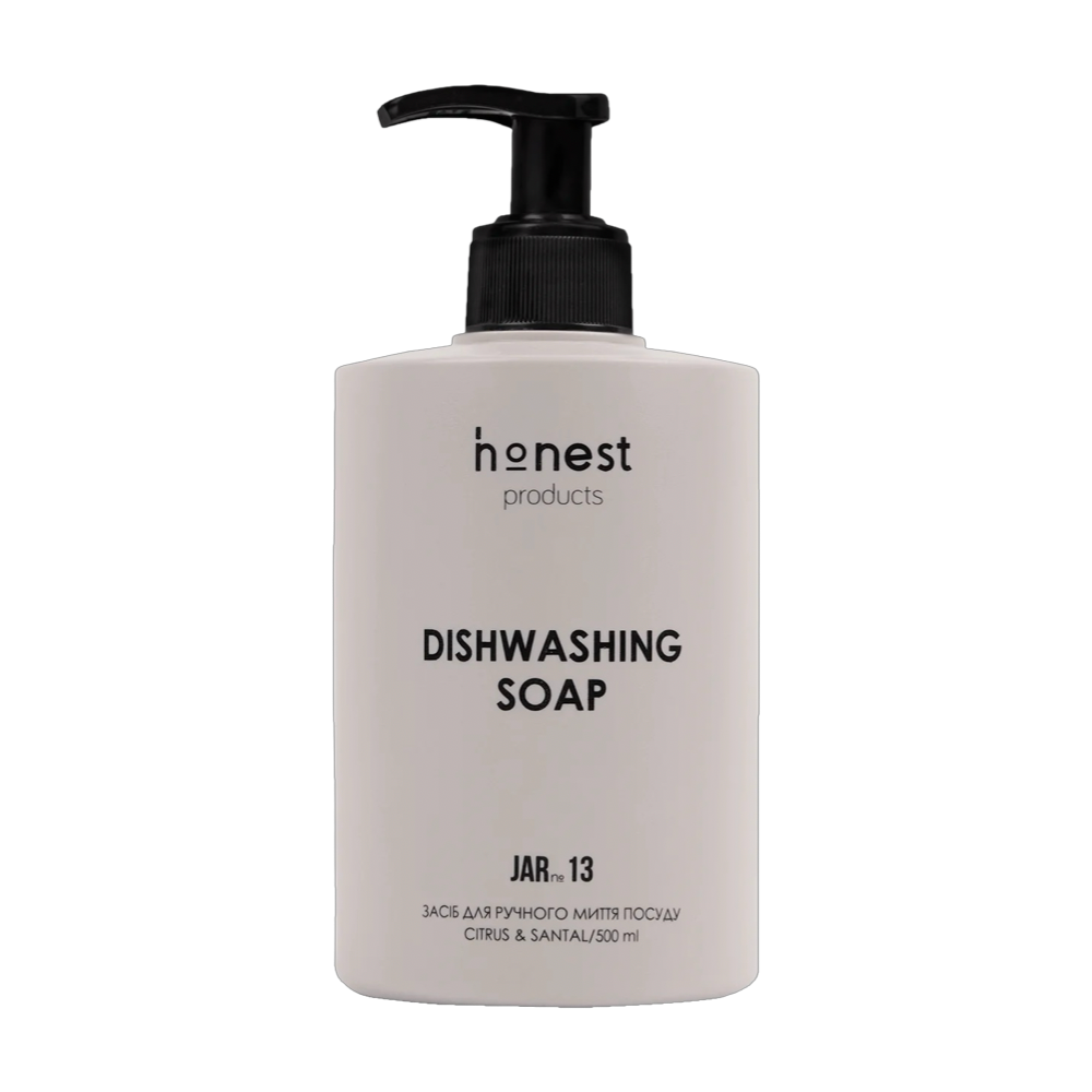 Деликатное средство  для ручного мытья посуды JAR №13 citrus & santal від honest products, 500мл