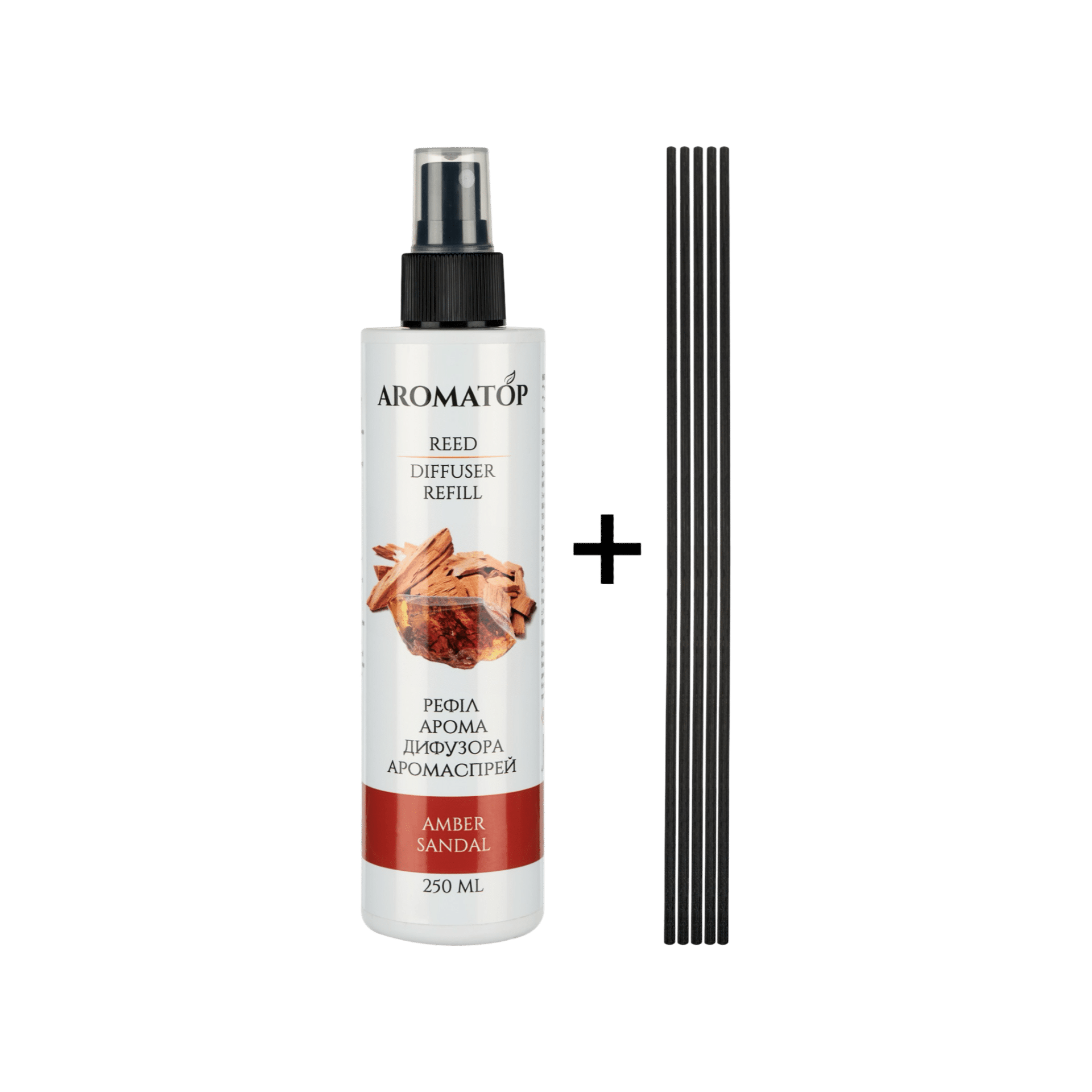 Aromatop Рефіл для аромадифузору Амбра-Сандал, 250мл