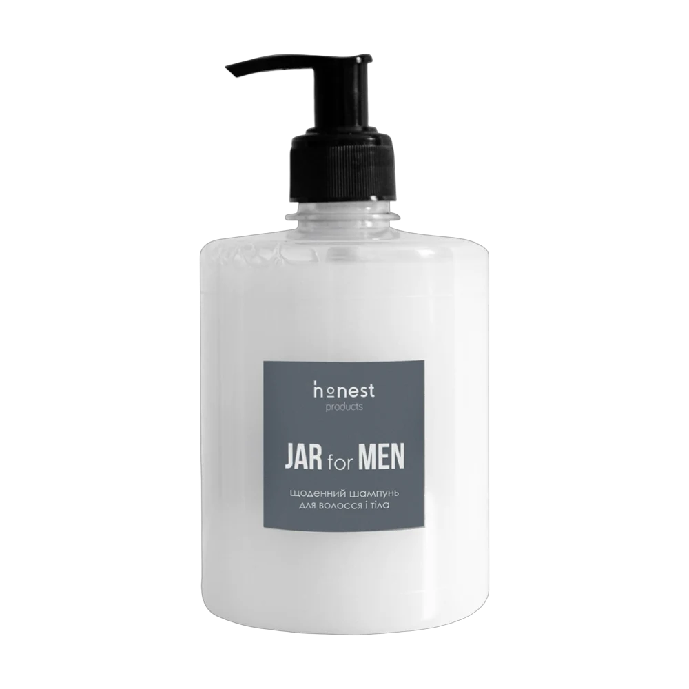 Ежедневный шампунь для волос и тела Jar for Men от honest products, 500мл