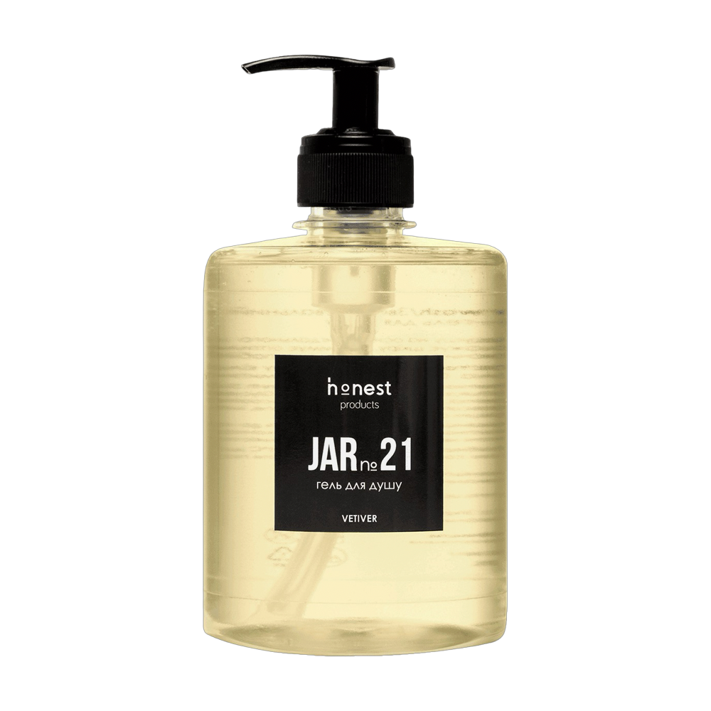 Увлажняющий крем-гель для душа JAR №21 vetiver от honest products, 500мл