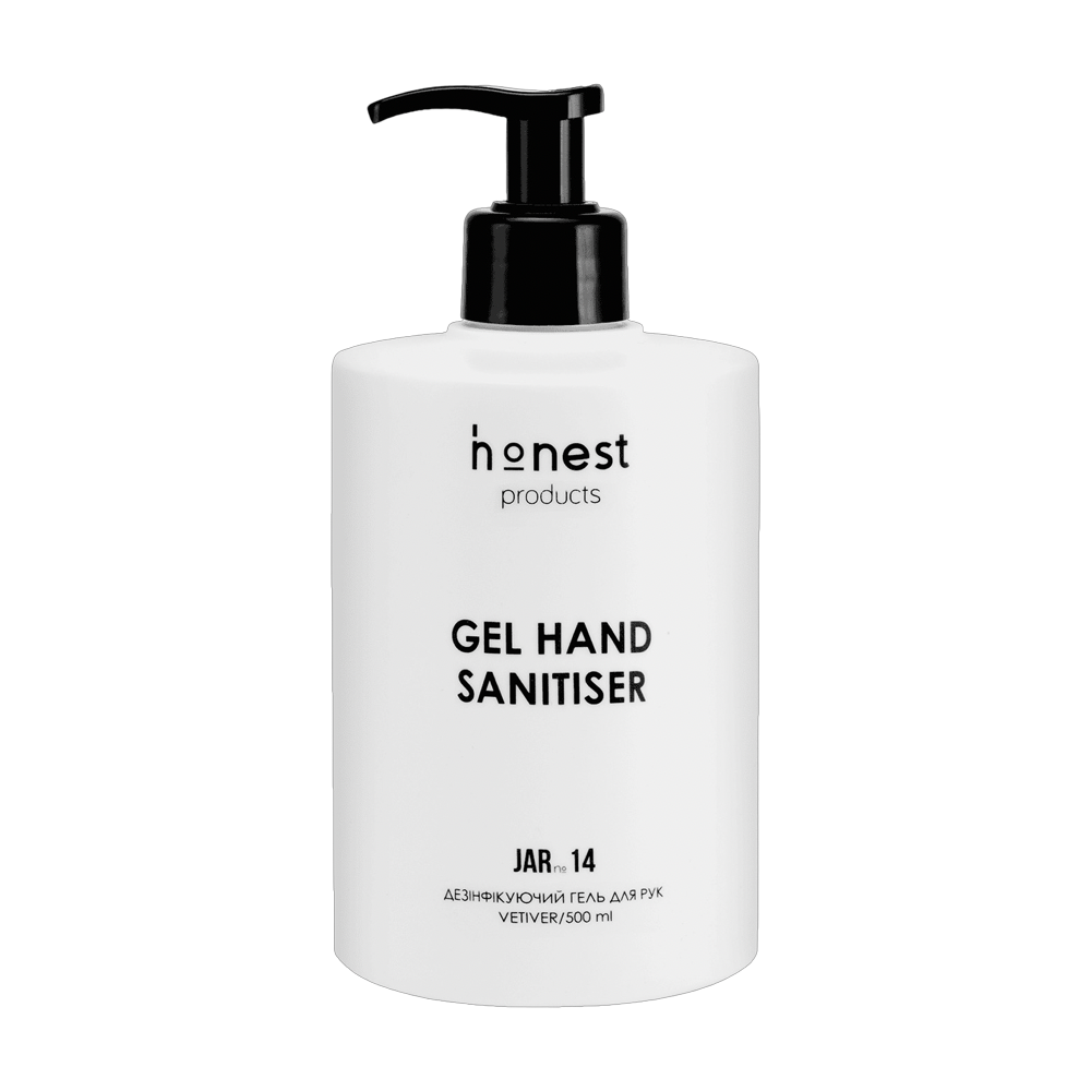 Дезинфицирующий гель для рук JAR №14 vetiver от honest products, 500мл