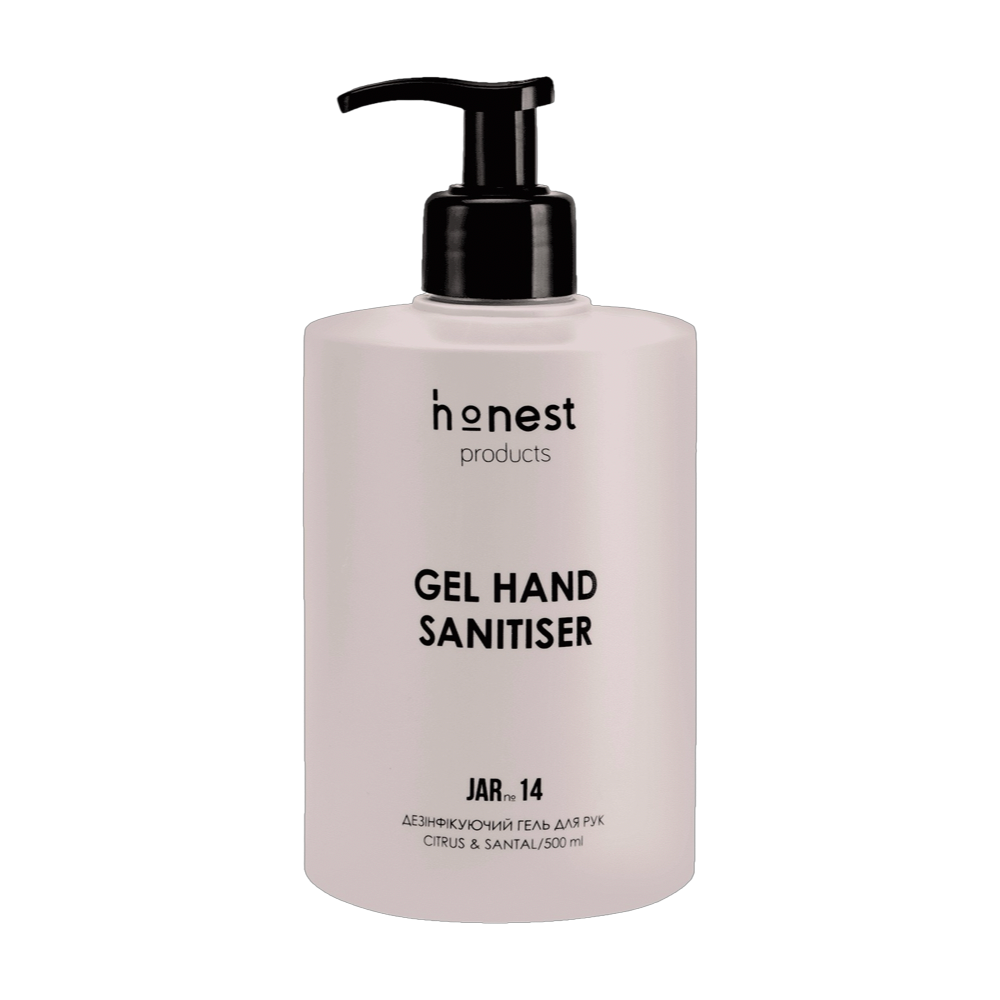 Дезинфицирующий гель для рук JAR №14 citrus&santal от honest products, 500 мл