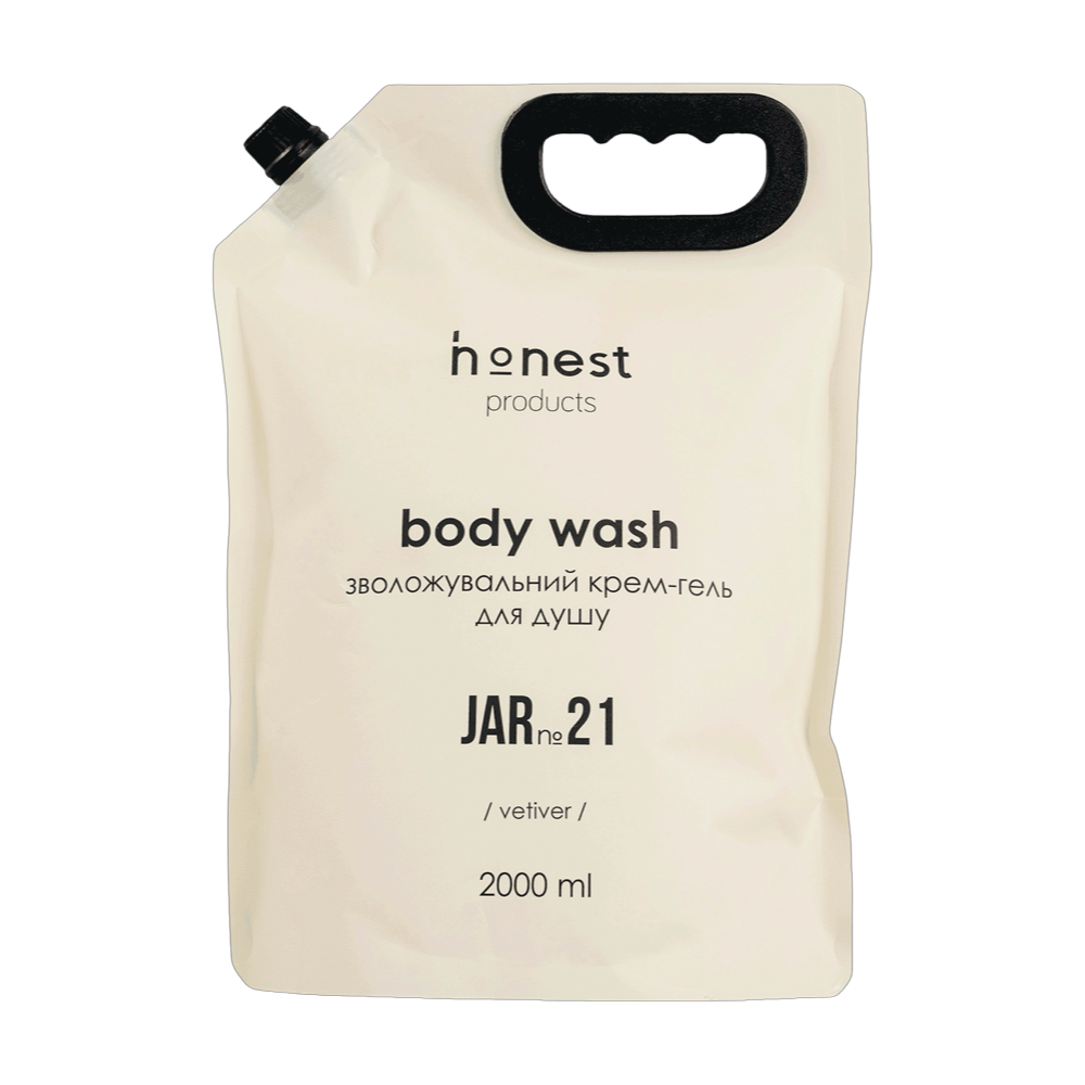 Увлажняющий крем-гель для душа JAR №21 vetiver от honest products, 2л