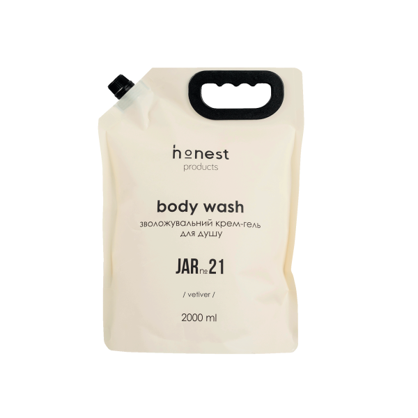 Зволожувальний крем-гель для душу JAR №21 vetiver від honest products, 2л