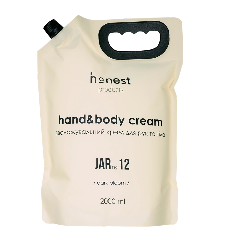 Увлажняющий крем для рук и тела dark bloom JAR №12 от honest products, 2000мл