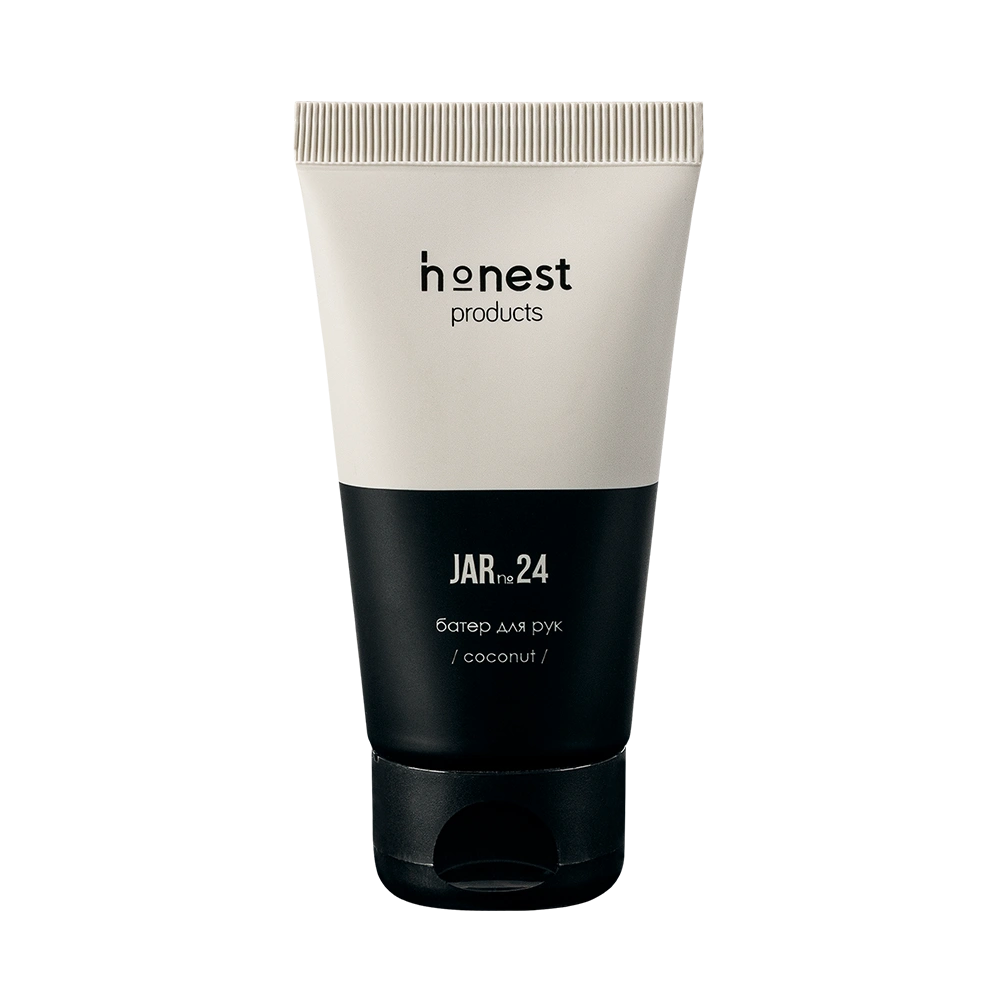 Восстанавливающий баттер для повреждённой и сухой кожи рук coconut JAR №24 от honest products, 50мл