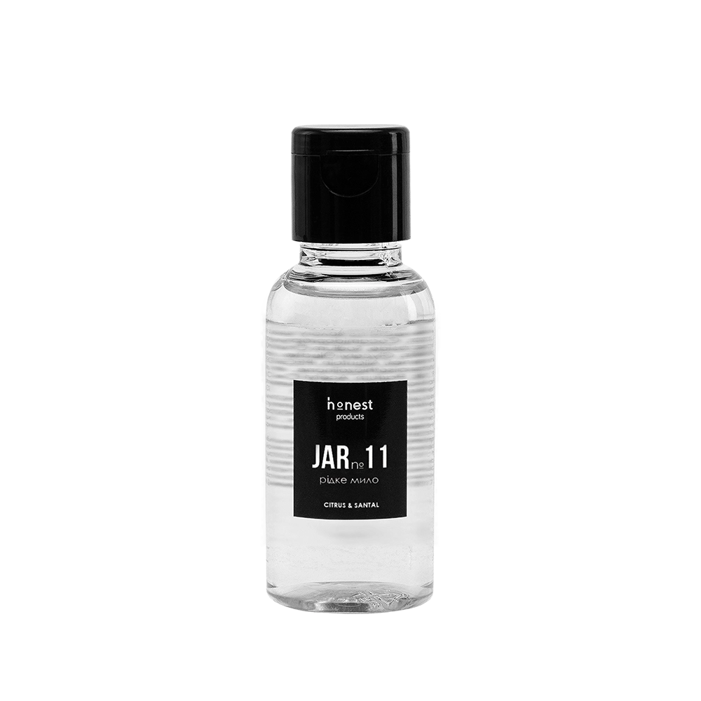 Деликатное жидкое мыло JAR №11 citrus & santal от honest products, 30мл