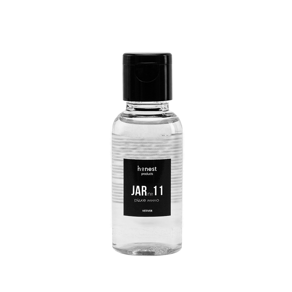Деликатное жидкое мыло JAR №11 vetiver от honest products, 30мл