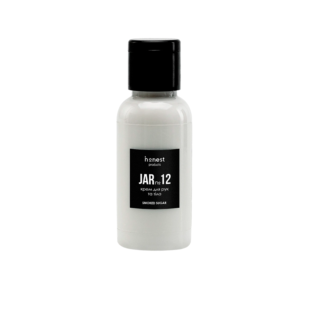 Зволожувальний крем для рук та тіла JAR №12 smoked sugar від honest products, 30мл