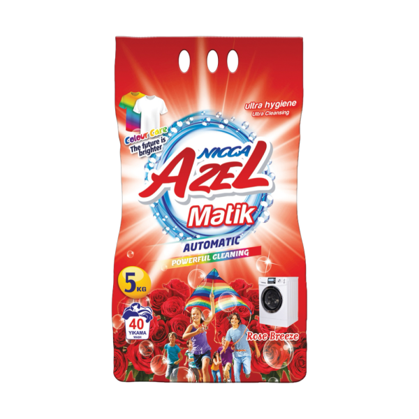 Стиральный порошок Azel для цветных и белых тканей Rose Breeze, 5кг