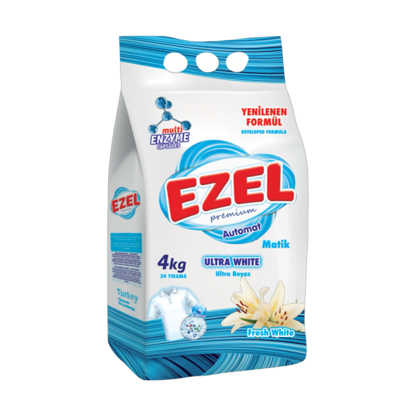 Стиральный порошок Ezel Premium для белых тканей Fresh White, 4кг