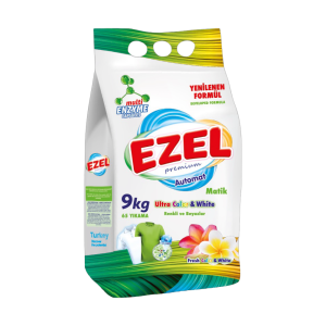 Стиральный порошок для цветных и белых тканей автомат Ezel Premium, 9кг
